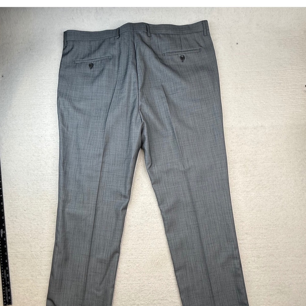 Tazio Italy Mens Ultra Slim Fit 2 Piece Suit Gray Sharkskin 50R 44W NWT sleek - Picture 11 of 16